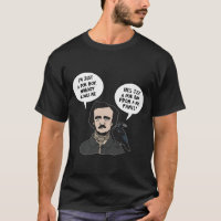 El escritor Allan Edgar Poe Boy Raven Crow Gothic