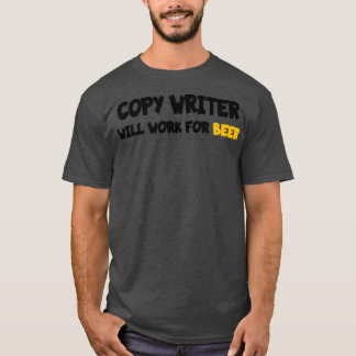 Camiseta el escritor trabajará para la cerveza Classic TShi