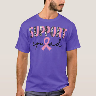 Camiseta El Escuadrón de Apoyo al Cáncer de Mama es un Leop
