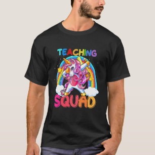Camiseta El Escuadrón Educativo Dabbing Unicorn Regresó A L