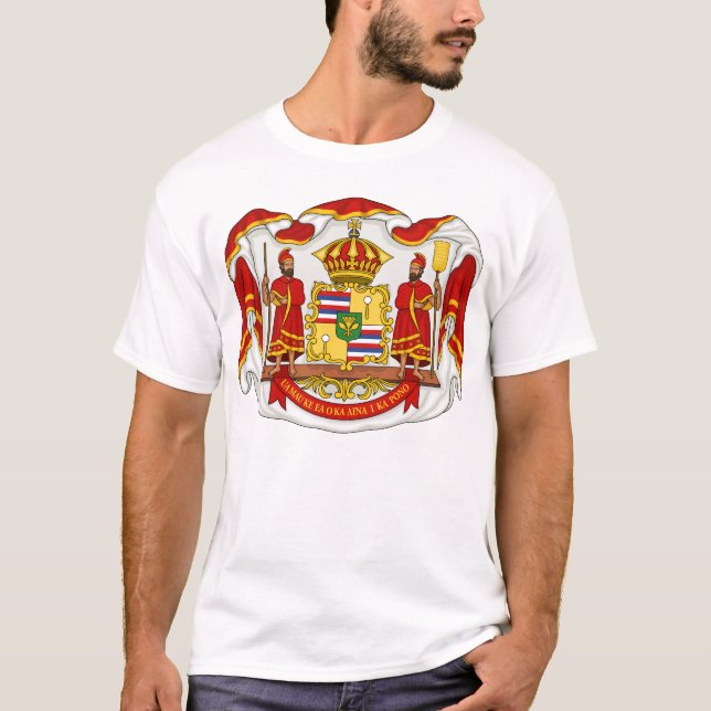 Camiseta El escudo de armas real del Reino de Hawaii (Anverso)