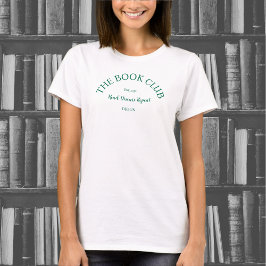 Camiseta El Escudo verde del Club del Libro Discute sobre l