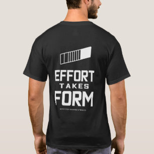 Camiseta El Esfuerzo Toma Forma Motivación para el Entrenam