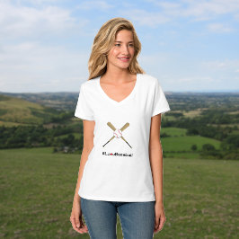 Camiseta El eslogan de la etiqueta de béisbol cruzó a los m