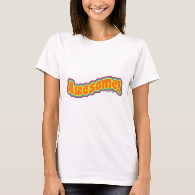 Camiseta El eslogan simple y sorprendente de la diversión (Anverso)
