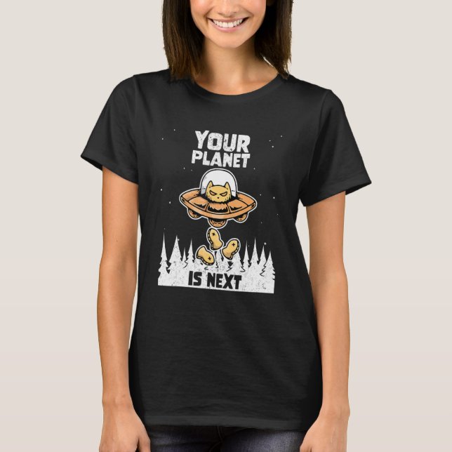 Camiseta El espacio científico de la galaxia alienígena que (Anverso)