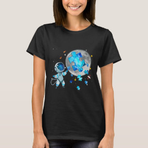 Camiseta El Espacio De Conciencia Del Autismo Estalla Astro