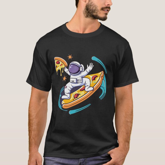 Camiseta el espacio de la pizza es amor (Anverso)