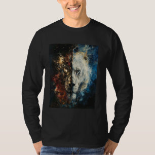 Camiseta El espacio de los leones blancos negros es el rey 