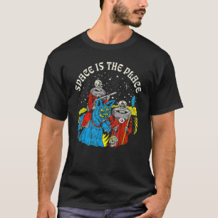 Camiseta El Espacio Es El Lugar Donde Los Aliens Skeleton S
