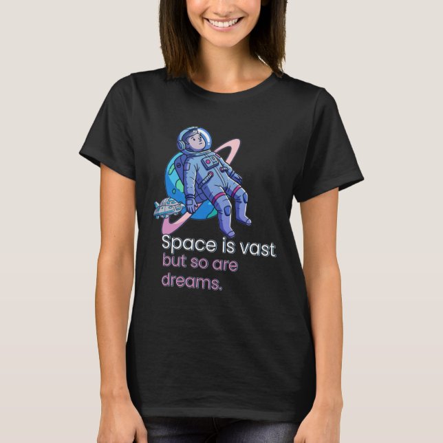 Camiseta El espacio es enorme (Anverso)
