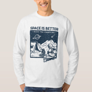Camiseta El espacio es mejor con el fuego