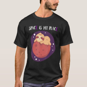 Camiseta El Espacio Es Mi Lugar Asexual Sloe Galaxia Exteri