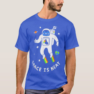 Camiseta El Espacio Es Un Espacio De Gato Elegante Astronau