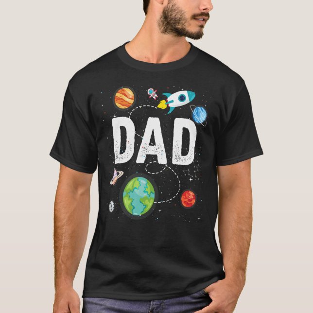 Camiseta El espacio exterior de papá explora cosas nuevas d (Anverso)