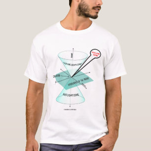 Camiseta El espacio ligero del cono y mide el tiempo de