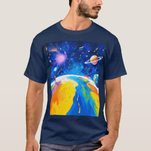 Camiseta El espacio movido por la música