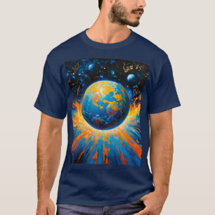 Camiseta el espacio movido por la música