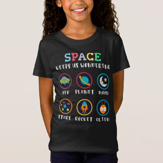 Camiseta El espacio nos hace preguntarnos (Anverso)