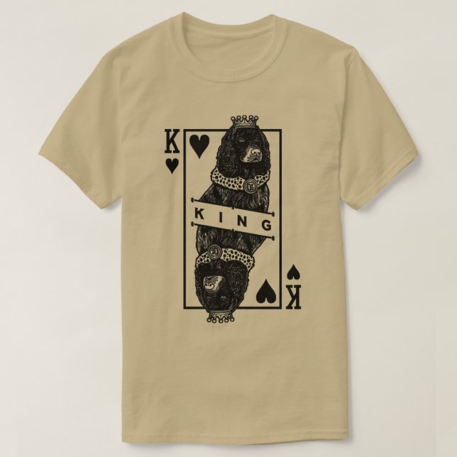 Camiseta El español del agua estadounidense Rey del Corazón (Diseño del anverso)