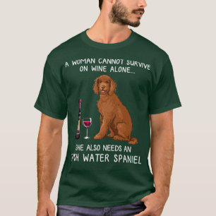 Camiseta El español del agua irlandés y el perro cómico del