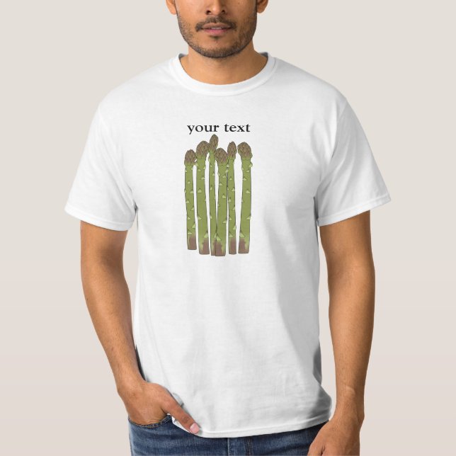 Camiseta El espárrago alancea los Veggies vegetales del (Anverso)