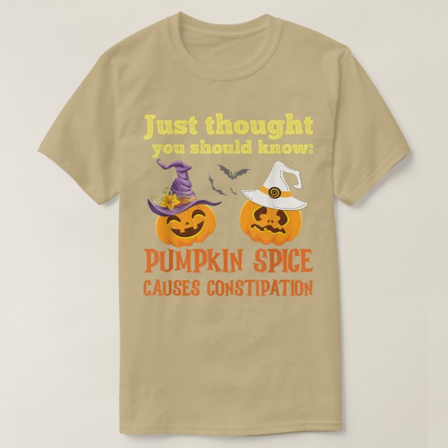 CAMISETA EL ESPECIALISMO DE PUMPKIN DIVERTIDO CAUSA CONSTIP (Diseño del anverso)