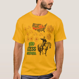 Camiseta El espectáculo de luces de la libertad muestra oro