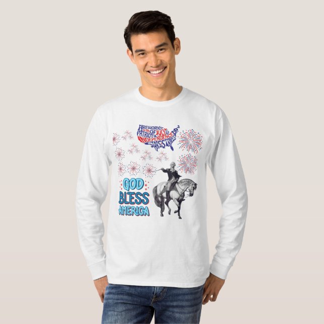 Camiseta El espectáculo Liberty Lights es blanco (Anverso completo)