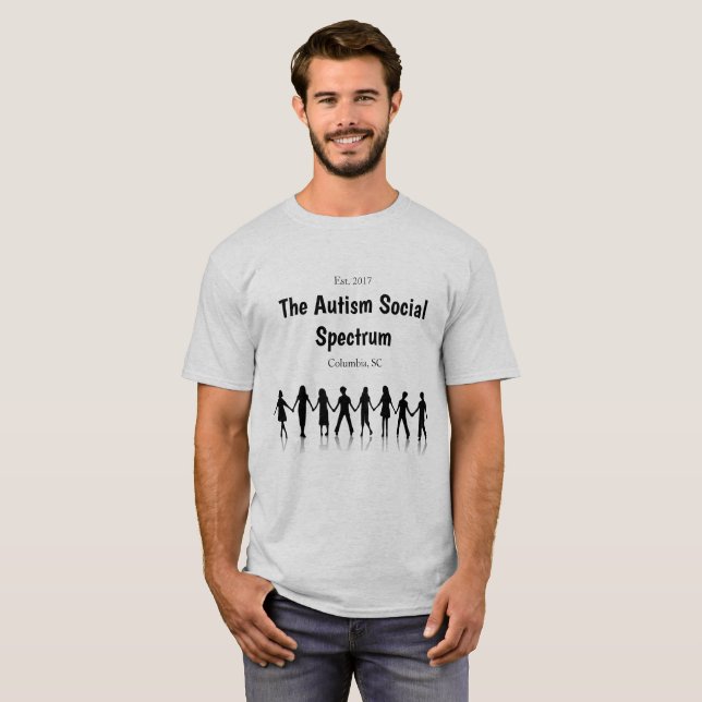 Camiseta El espectro social del autismo de Columbia (Anverso completo)