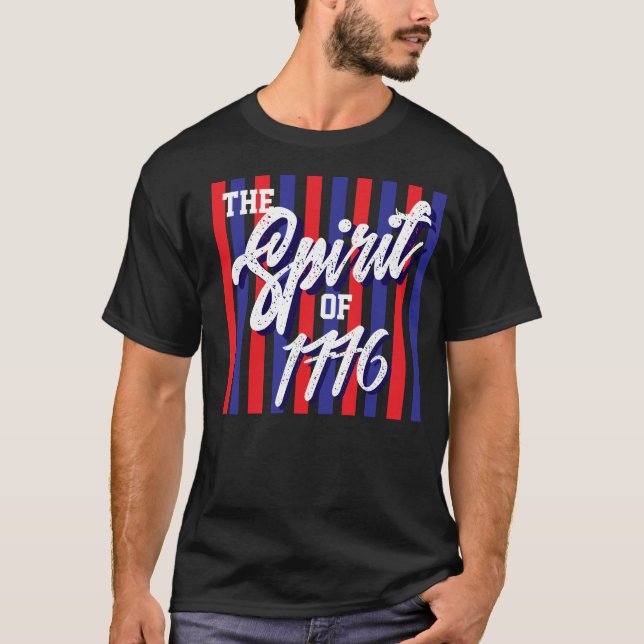 Camiseta El Espíritu De 1776 4 de julio (Anverso)