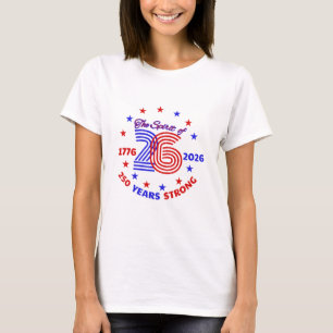 CAMISETA EL ESPÍRITU DE 26 A 250 AÑOS FUERTE