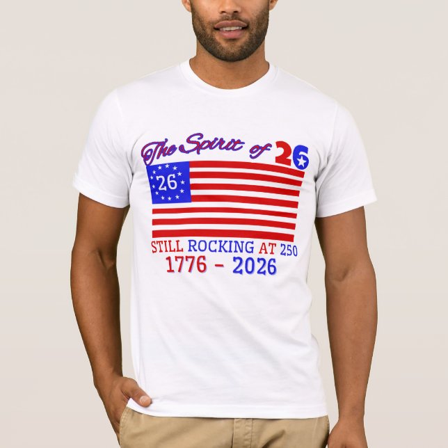 CAMISETA EL ESPÍRITU DE 26: TODAVÍA EN ROCKING A 250 (Anverso)