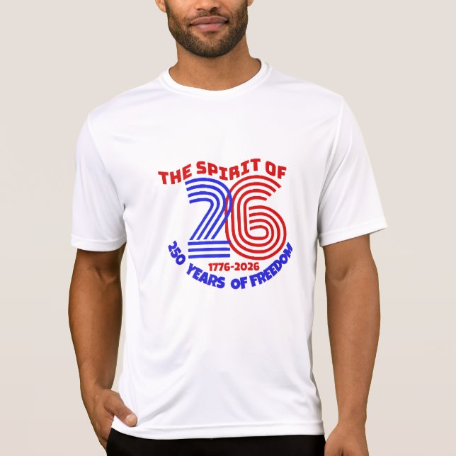 CAMISETA EL ESPÍRITU DE 26 VIDAS: 250 AÑOS DE LIBERTAD (Anverso)