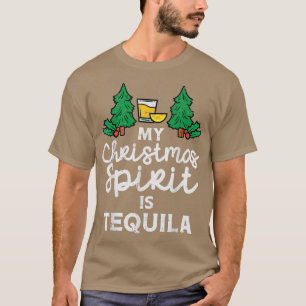 Camiseta El Espíritu De Mis Navidades Es Tequila Xmas Pajam
