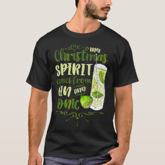 Camiseta El espíritu de mis Navidades viene de Gin y Tonic
