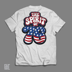 Camiseta El Espíritu del 76 Bandera Patriótica Americana 17
