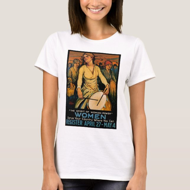 Camiseta El espíritu del poder femenino (Anverso)