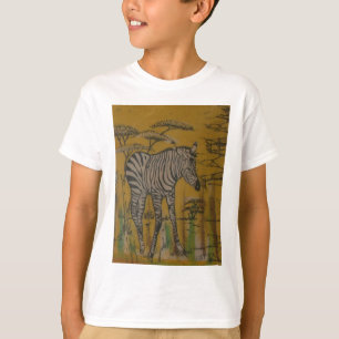 Camiseta El Espíritu Serengeti: Zebra Grazing en Mara