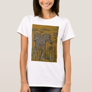 Camiseta El Espíritu Serengeti: Zebra Grazing en Mara