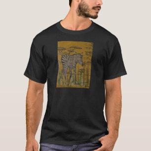 Camiseta El Espíritu Serengeti: Zebra Grazing en Mara