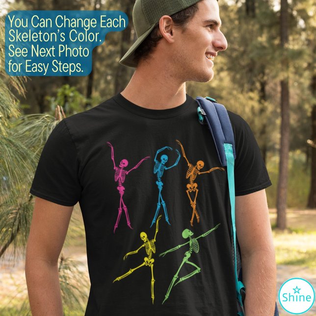 Camiseta El esqueleto bailarín espeluznante y gracioso Hall (Subido por el creador)