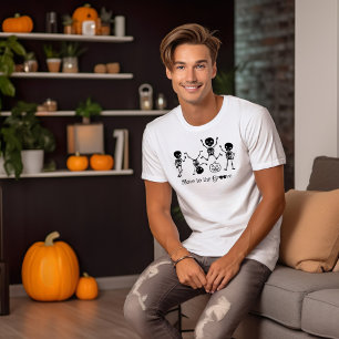 Camiseta El Esqueleto De Baile De Halloween Se Muda Al Funn