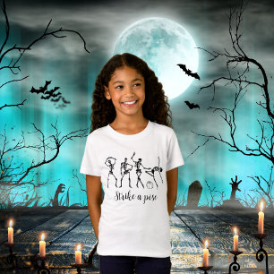 Camiseta El Esqueleto De Baile De Halloween Se Muda Al Funn