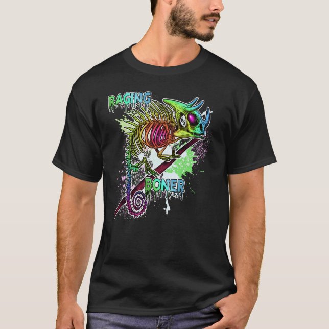 Camiseta El esqueleto de Chameleon Raging de Rainbow Jackso (Anverso)