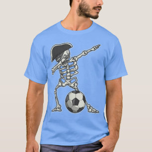 Camiseta El esqueleto del fútbol de Dabbing Pirate asusta H