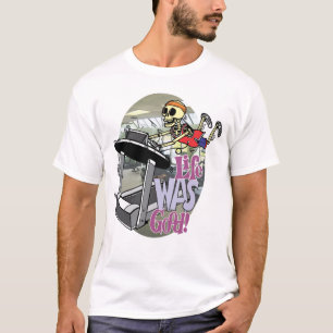 Camiseta El esqueleto en una rueda de ardilla por vida era