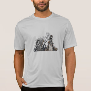 Camiseta El esqueleto y la novia del cadáver.