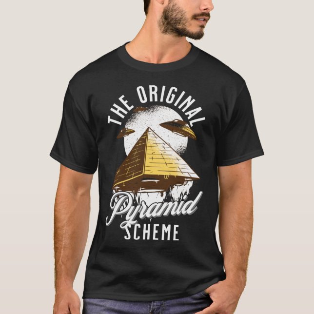 Camiseta El esquema de pirámide original egipcio (Anverso)