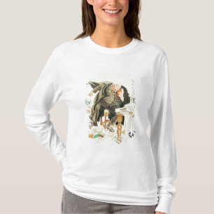 Camiseta El esquema del dibujo animado satírico de Sanity